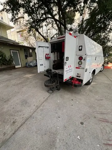 Magnet Plumbing service vehicle on-site for Slab Leak Repair in Sunrise Oaks