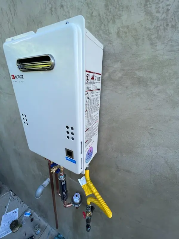 Tankless water heater installation for Sunrise Oaks homes